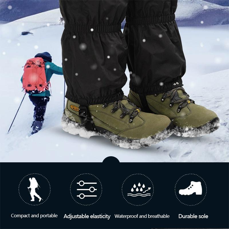 1/2 Paar - verstellbare Beinstulpen für Männer und Frauen - Outdoor-Wander-Beinschutz, perfekt zum Wandern, Jagen und für Wintersport