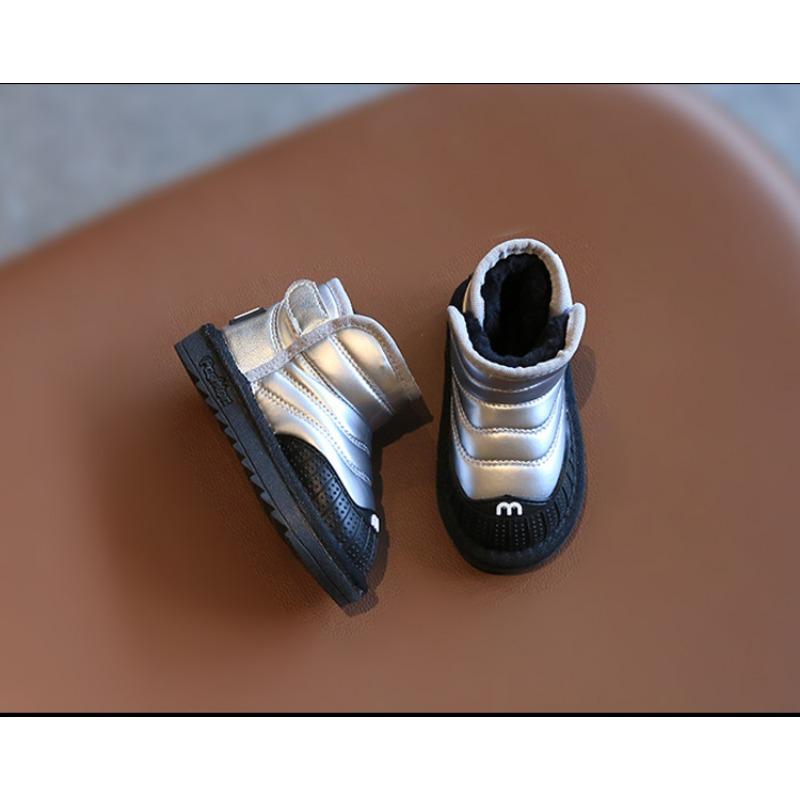 Детские зимние ботинки новые зимние для мальчиков с начесом утолщенные хлопковые ботинки — фото 11