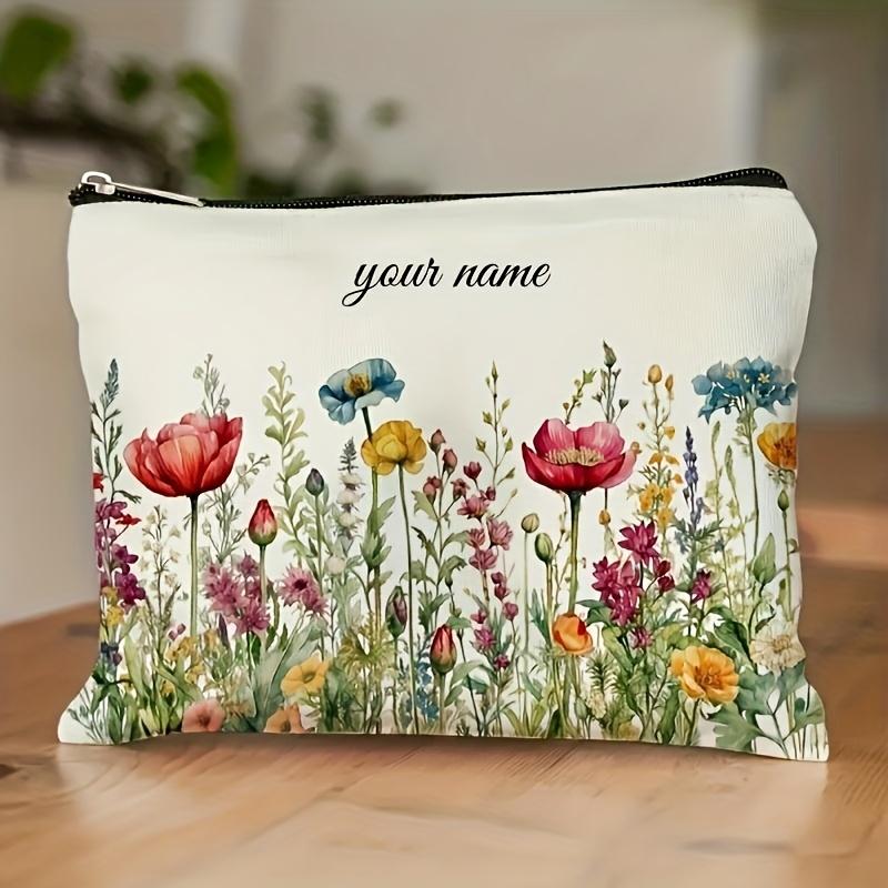

Customizable Makeup Bag Featuring Vibrant Single Sided Print Durable and Fade Resistant Lightweight and Foldable Gift for Women