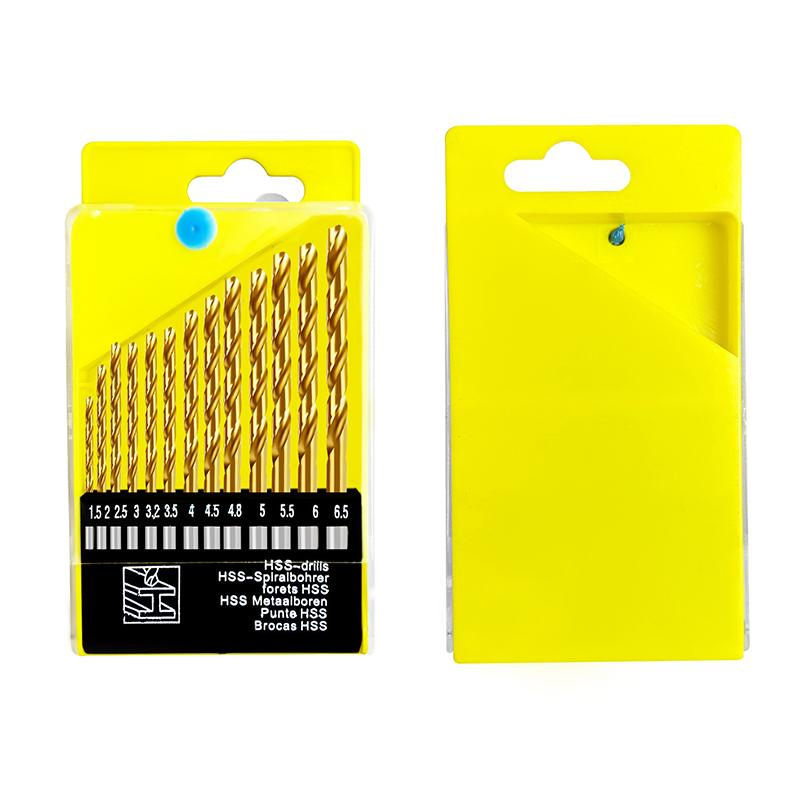 13Pcs 1.5Mm-6.5Mm Twists Drill Bit Set Metric Drill Kit Woodworking Metal Bit Tools For Ceramic Tile Glass Marble Concrete