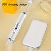 1 Set Electric Egg Beater USB Rechargeable 3 Gears Handheld Whisk Coffee Blender for Kitchen