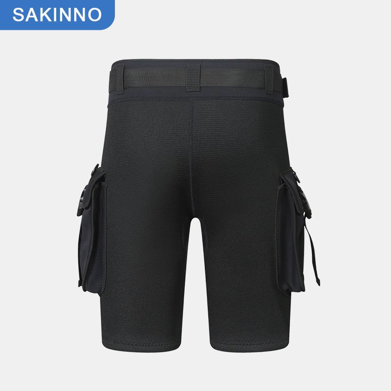 3MM Unisex Tech-Tauchshorts zum Schnorcheln, Windsurfen, Rudern & Surfen mit Aufbewahrung