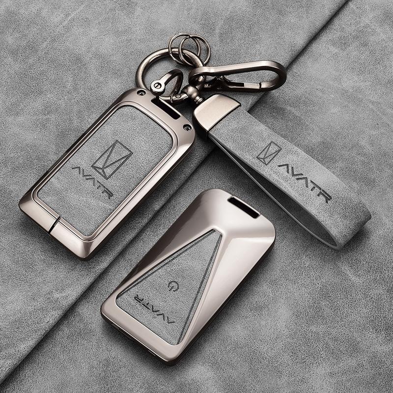 For AVATR 07 06 11 12 Zinc Alloy Key Cover Key TPU Anti-Scratch Key Case Protector Cover Premium Keychain Buckle Car Accessories