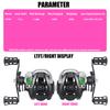 Electronic Baitcasting Led Screen Fishing Reel High Speed 7.2:1 10kg Drag Waterproof Saltwater and Corrosion Resistant Cast Drum Wheel Casting 7+1BB