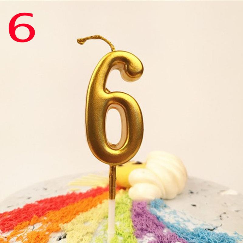 0-9 Years Birthday Candle New Girls Kids Birthday Numbers Candle Party Smoke-free Cake Candles for for Cake Party Supplies