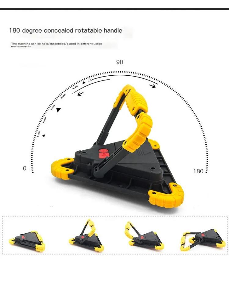COB Multi-functional Portable Rechargeable Floodlight LED Working Light Waterproof Emergency Night Market Light