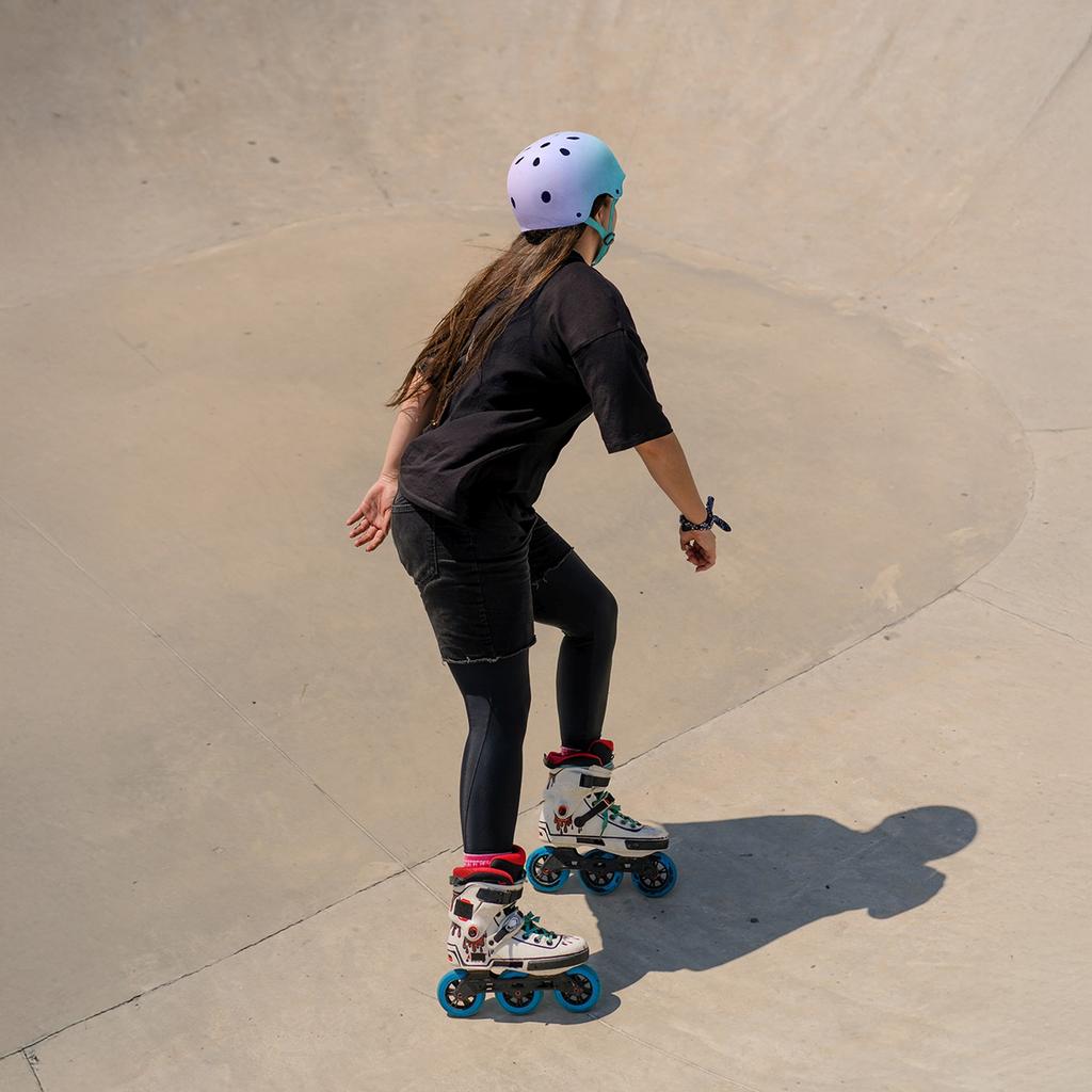 BMX Fahrradhelm für Roller 48-52 cm - Rosa Verlauf