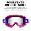 Enclosed Wind Glasses with Broad Lens and Head Band to Help Cover the Eye Area from Wind and Suspended Outdoor Dust