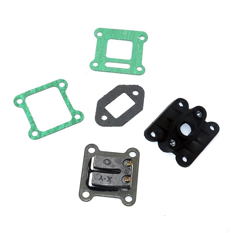Reed Valve + Inlet Intake Manifold + Gaskets For 47cc 49cc Mini Moto Dirt Pocket Bike ATV Quad Go Kart Scooter Minimoto