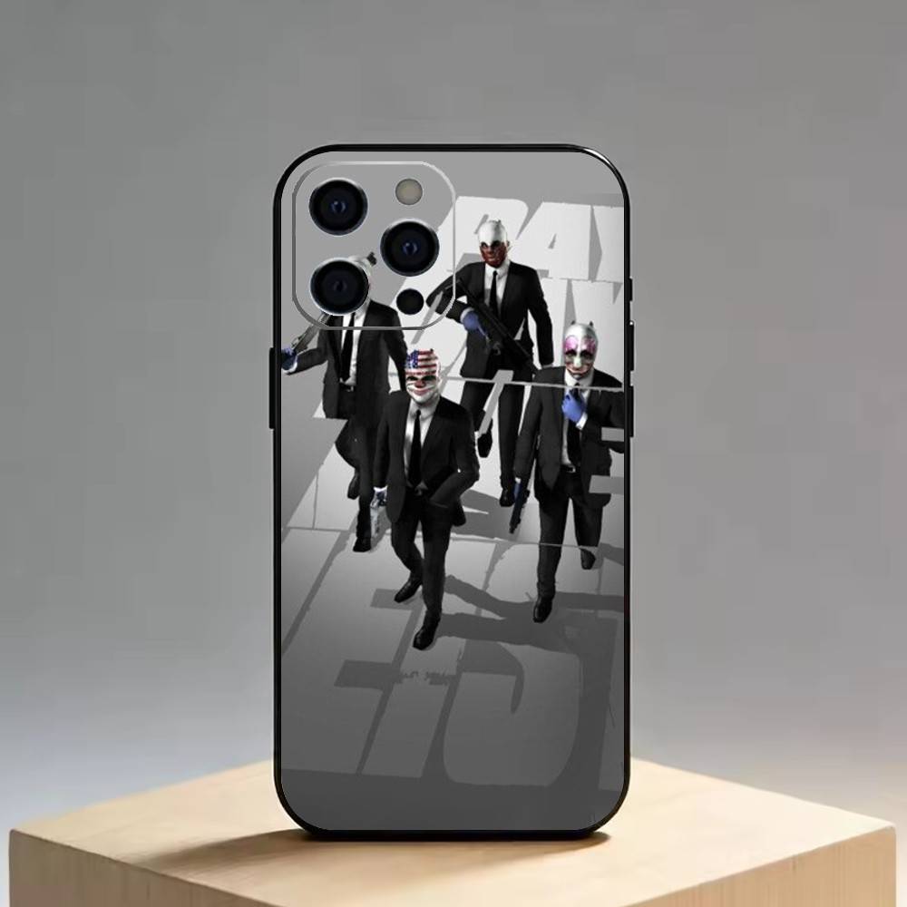 Payday   Phone Case For iPhone 17,16,15,14,13,12,11 Plus,Pro Max,XS,Soft Silicone Black Cover