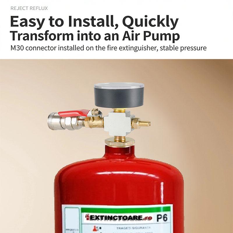 Small Air Tank Pressure Adapter, Fire Extinguisher Conversion Air Pump, Portable Mobile Air Compressor Accessories