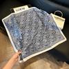 New silk scarf women's fashion versatile high-end small square scarf Korean version neck protection scarf spring and autumn retro scarf binding bag