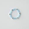 MERRYMOTIVE [Silver] Bright Aqua Blue Ring