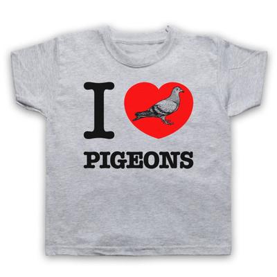 I Love Pigeons Animal Rights Lover Save The Animals Kids Childs T-Shirt