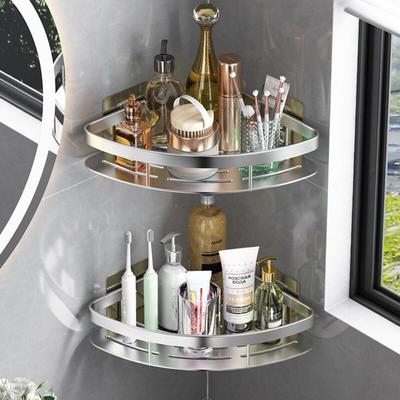 No Drill Bathroom Shelves Wall Mount Corner Shower Shelf Shampoo Storage Rack Holders  Kitchen
