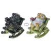 Resins Rocking Chair Frogs Teas Pet With Exquisites Craftsmanship Temperature Sensitive Color Changing For Home Decors