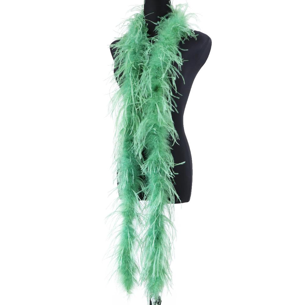 1Ply Ostrich Feather Boa Long High Quality Ostrich Feather Scarf Trims for Party Halloween Clothing Decoration Shawl 2 Meters