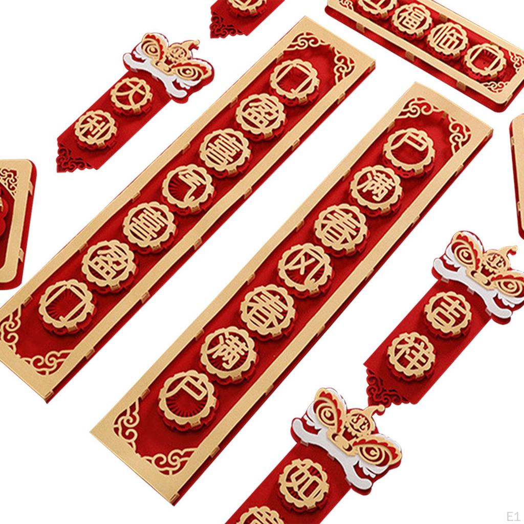 Chinesisches Neujahrs-Couplets Chunlian Banner Kreatives Duilian Frühlingsfest für die Tür