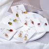 LUXUKISSKIDS Erdbeer-Anhänger Schmuck Ohrringe Süße Rote Kirsch-Tropfen Anhänger für Mädchen/Frauen Stahl Früchte Zubehör Geschenke