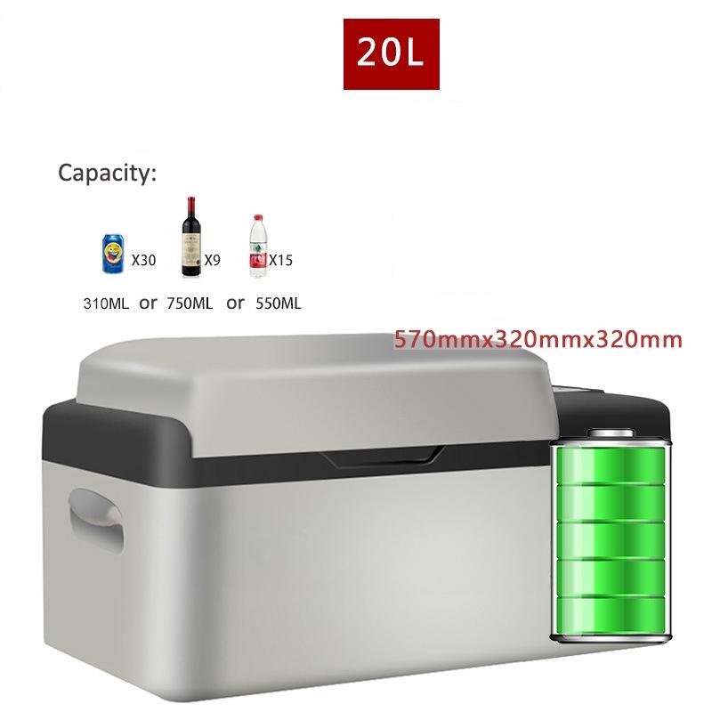 40W 20L Portable Mini Fridges Car Home Refrigerator Freezer Travel Camping Boating Caravan Bar With APP Conrtol 570*320*320mm