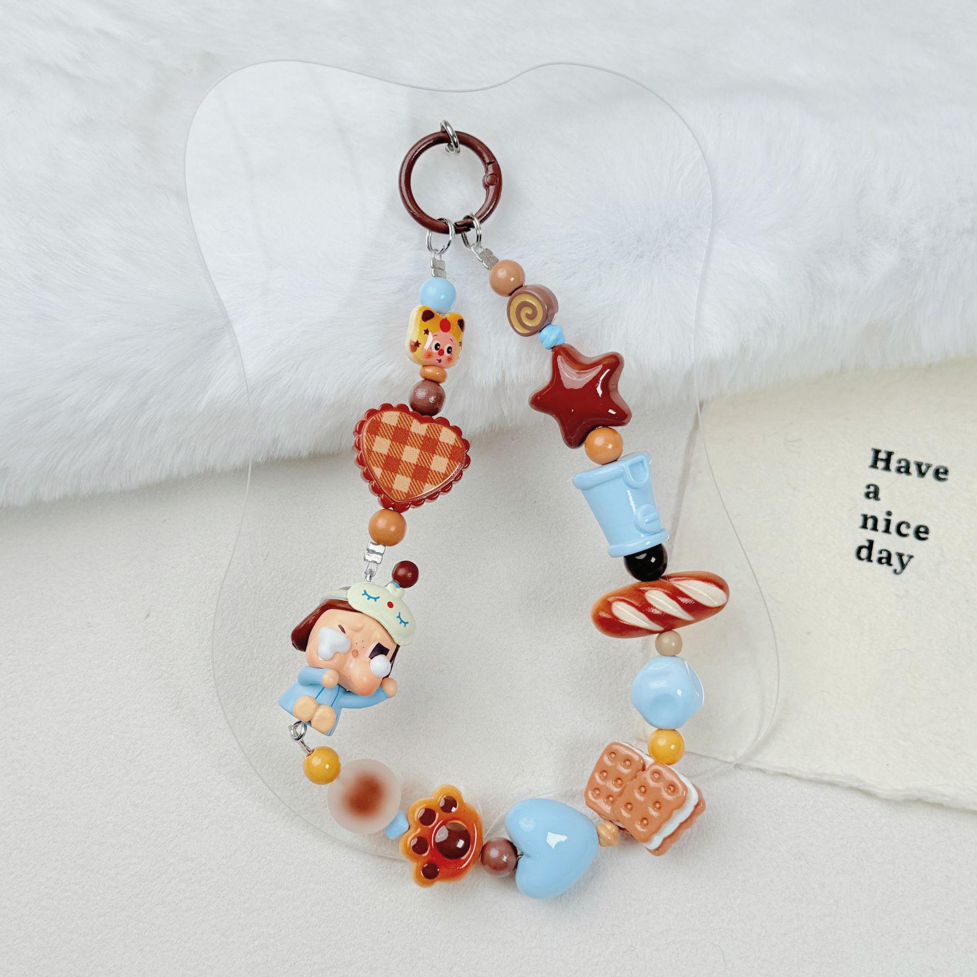Crying Baby Cartoon Phone Charm Doll Keychain Backpack Ornament