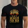Mordor Fun Run Print Cotton T-shirt Moto High Quality Funny Cotton Casual O-neck Tshirt Hip Hop Tees