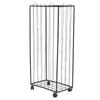 Garage   Storage Rack Carbon Steel Large Capacity Rolling Sports   Storage Cart with Wheels for Basket  Foot 