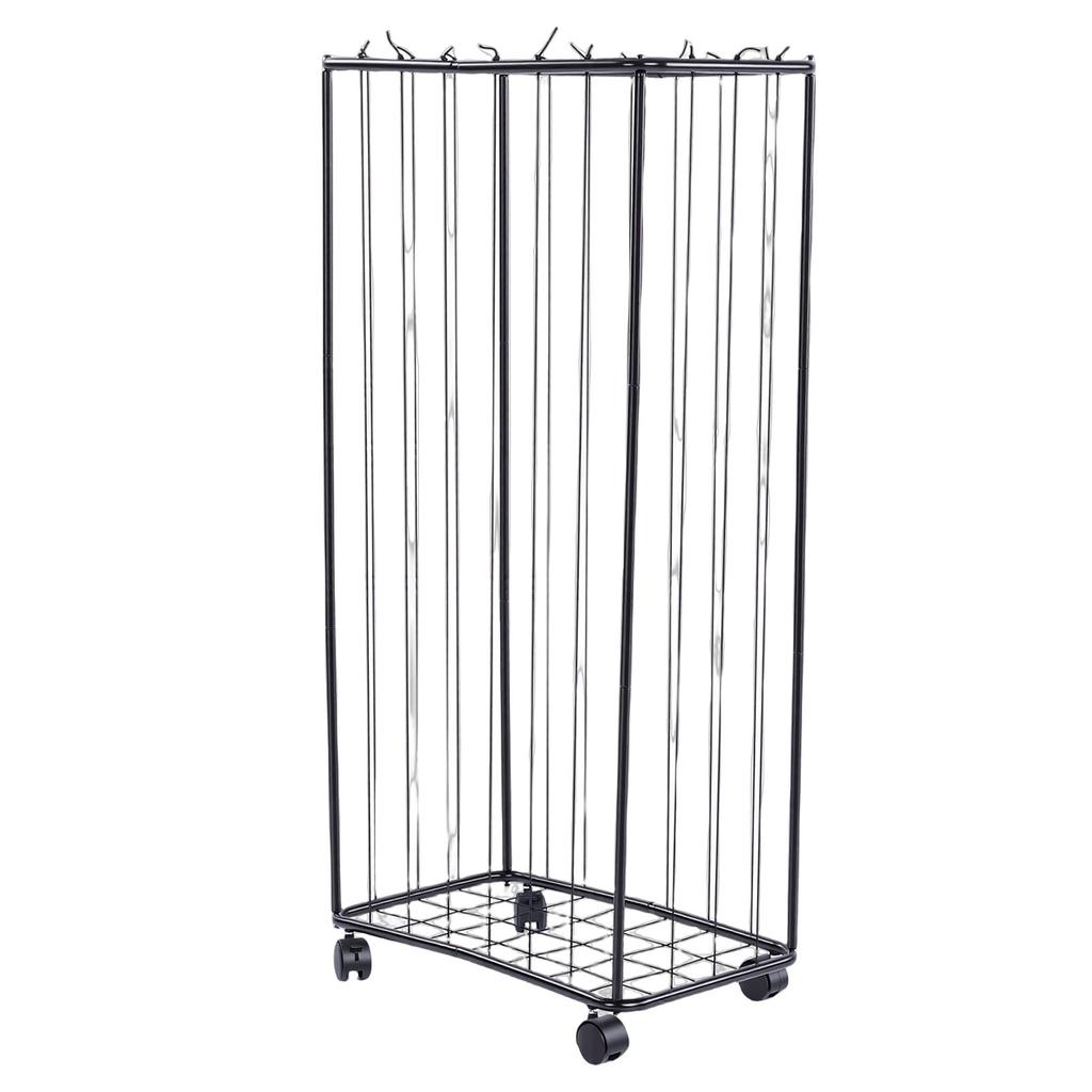 Garage Storage Rack Carbon Steel Large Capacity Rolling Sports Storage Cart with Wheels for Basket Foot