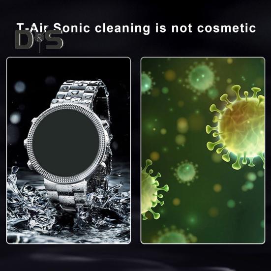 Ultrasonic Jewelry Ring Cleaner 650ml Large Capacity Ultrasonic Cleaning Machine 3 Time Modes Professional Ultrasonic Cleaner