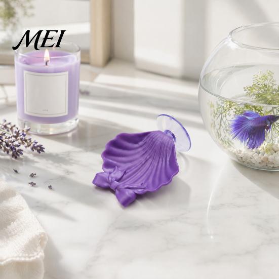 Mini Ornamental Fish Cave Betta Hammock Shells, Small Shell Beds with Suction Cups, Bed for Spawning Ground, Resting Spot Betta, Shrimp, Aquarium