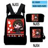 Popular VTuber Tsukino Mito Anime 3D Print 3pcs/Set pupil School Bags Laptop Daypack Backpack Inclined shoulder bag Pencil Case
