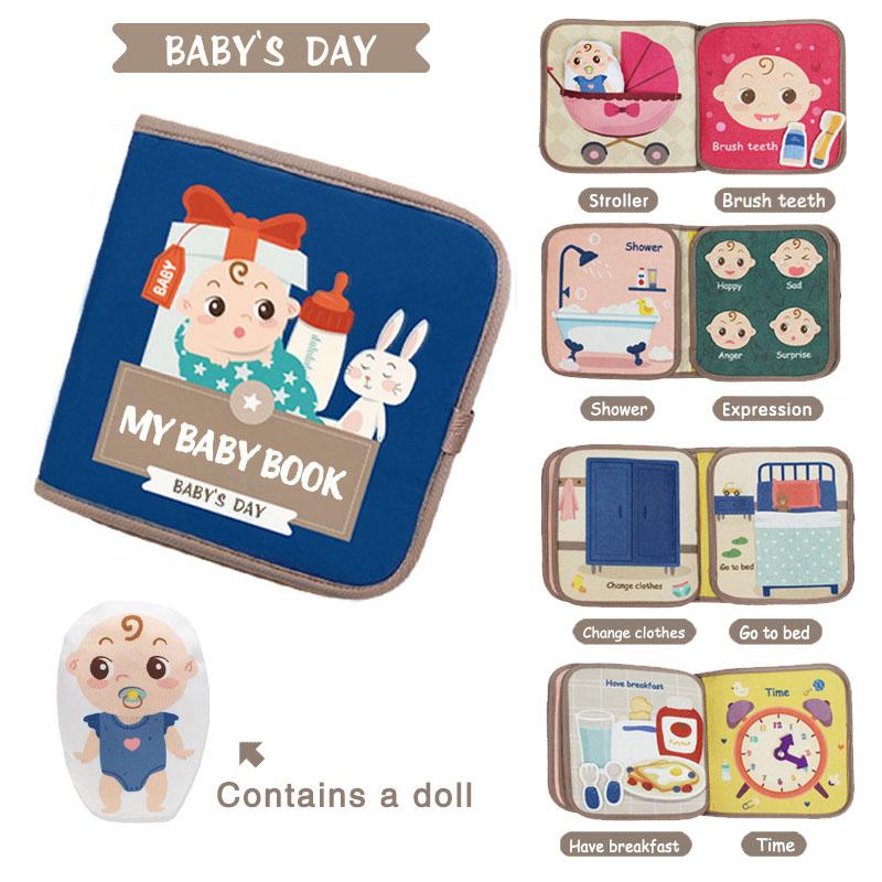 

Montessori Kids Travel Toy Felt Quiet Busy Board Educational Sensory Montessori Toys Preschool Activities for Fine Motor Skills