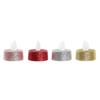 Decorative LED Candle - DKD Home Decor - 4x4x5 Cm - Pink, Red, Silver - Round - PVC - Fragile - No Assembly Required