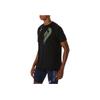 Asics Short Sleeve Logo Pattern Crew Neck T-Shirt Men Tops Black 2091A749-001