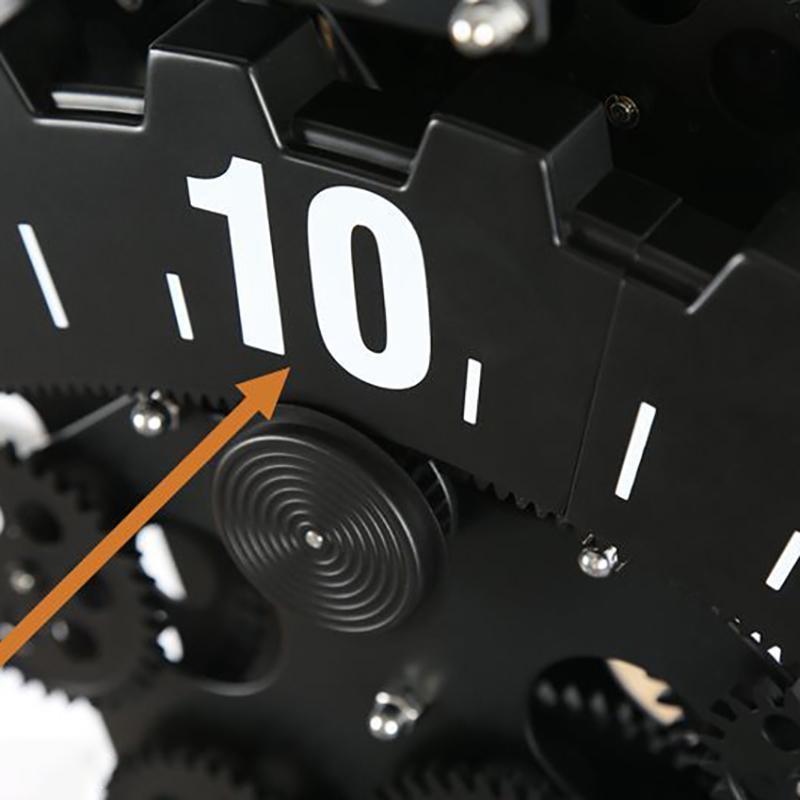 3d Gear Wall Clock Metal Black Silent Watch Big Nordic Design Modern Clcoks Wall Home Decor Mechanical Gift Industrial Decor
