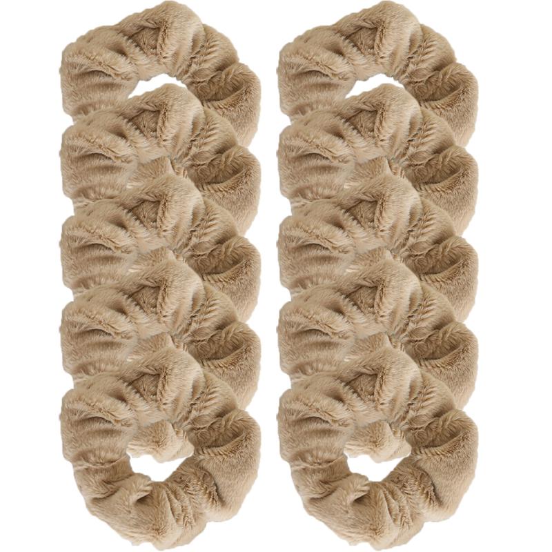 Korean Style Plush Candy Color Hair Ring Woman Cute Sweet Fashion Scrunchie Hair Accessories