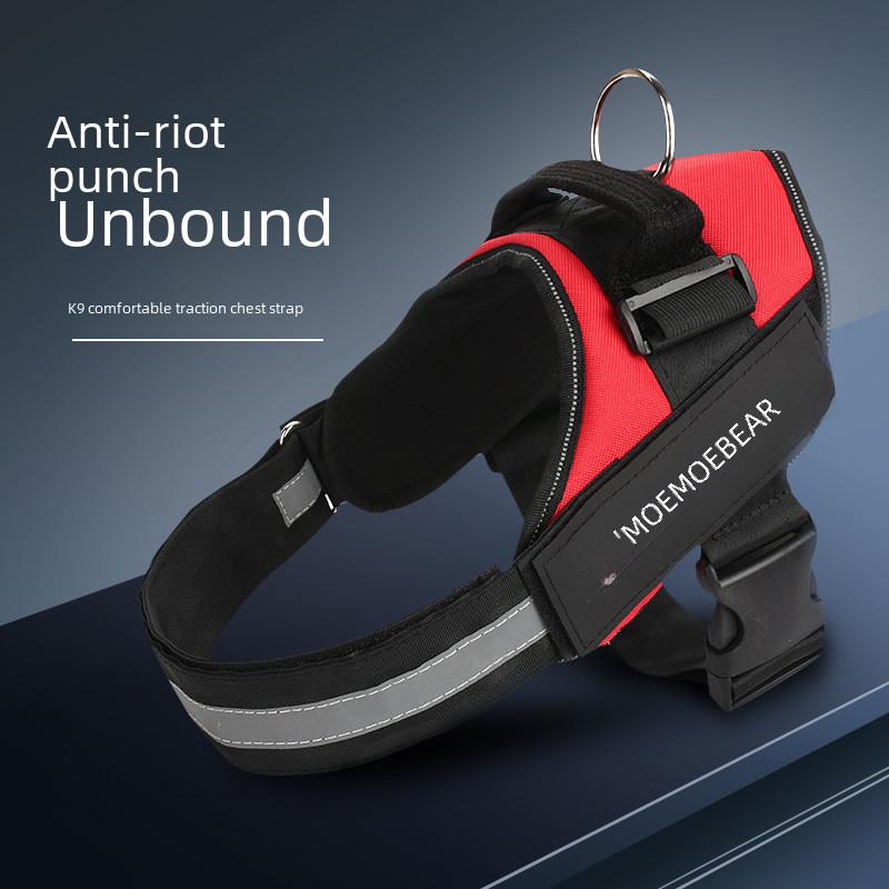 Durable K9 Dog Harness With Reflective Straps Ideal For Safe Outdoor Activities