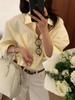 Limon Lemon Green Tea Loose Shirt - Women’s Spring 2026 High-End Long Sleeve Top