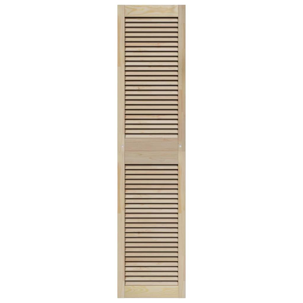 Cabinet Door Set 4 pcs Natural Finish 170 x 2.1 x 39.5 cm Solid Pine Wood