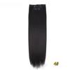 FREEDOM Synthetic Clip Hair Extensions 4Pcs/Set 24 Inch Long Straight Ombre Brown Blonde 8 Clips In Hair Extensions For Women