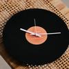12inch Record Shape Wall Clock Nostalgic Designing With Metal Stand Desk Clocks for Cafe and Loveing  Room Decoration