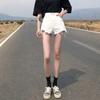 Ripped Denim Shorts Summer New Straight Loose High and Thin High Waist Wide Leg Jeans Women