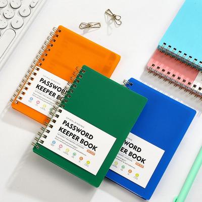 A6 MINI Größe Spiral Passwort-Aufbewahrungsbuch Spiralbuch Internetadressen-Organisator Logbuch Büro