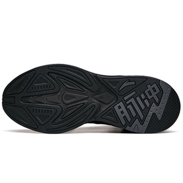 Anta Pulse Fleece High-Top Sports Casual Shoes Men Sneakers Black 112148933R-2