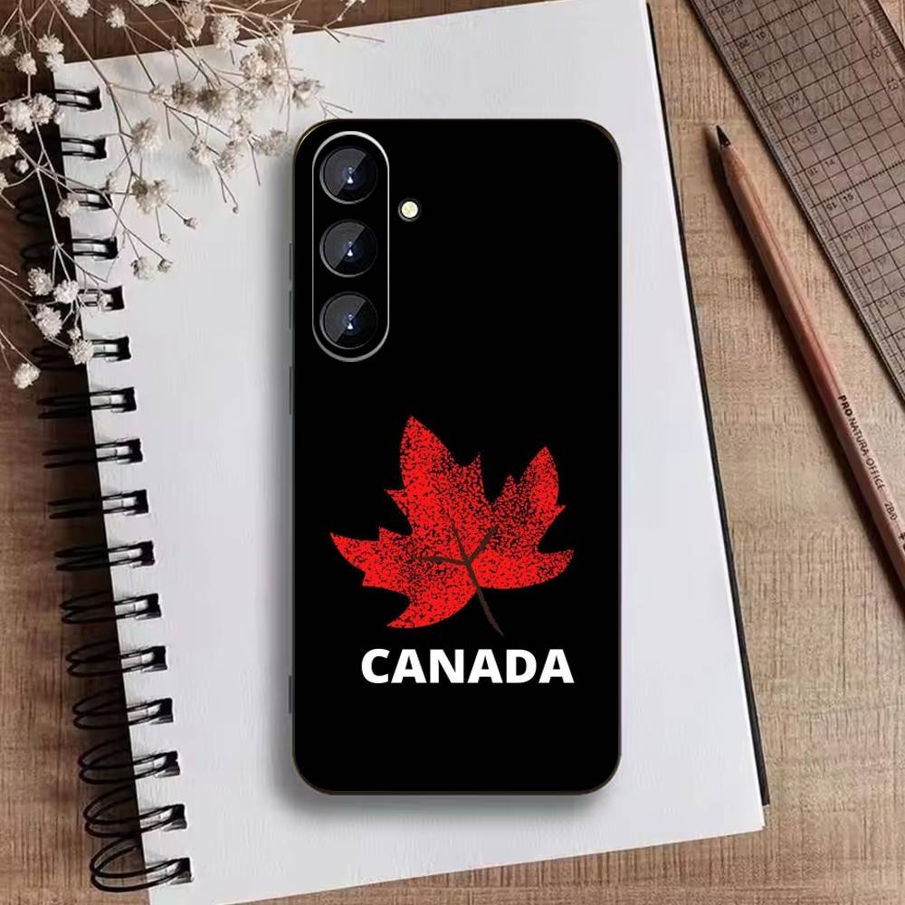 CANADA Phone Case For Samsung Galaxy A73,A21s,A22,A31,A52,A53,A71,A41Soft Black Shell