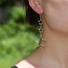 Contemporary Five-Pointed Star Hollow Earrings for Women