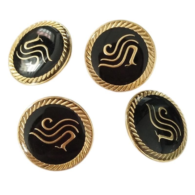 4 Pcs Alloy Buttons Jackets Pants Buttons Sewing Buttons Uniform Buttons