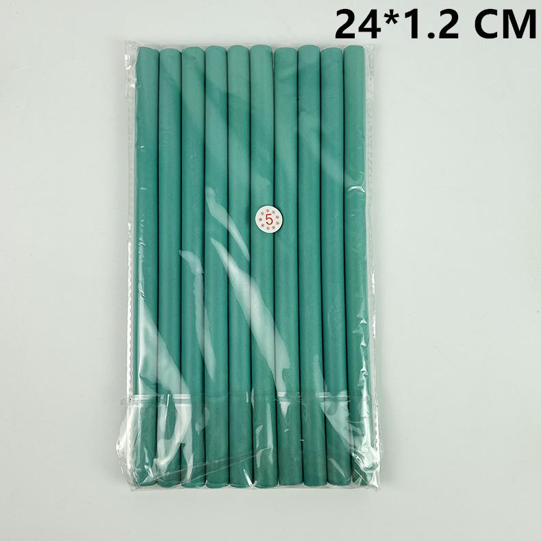 10-teiliges Set mit flexiblen Lockenstäben zum Lockendrehen, flexiblen Stäben, Lockenwicklern ohne Hitze, weicher Schaumstoff für kurzes, mittellanges und langes Haar