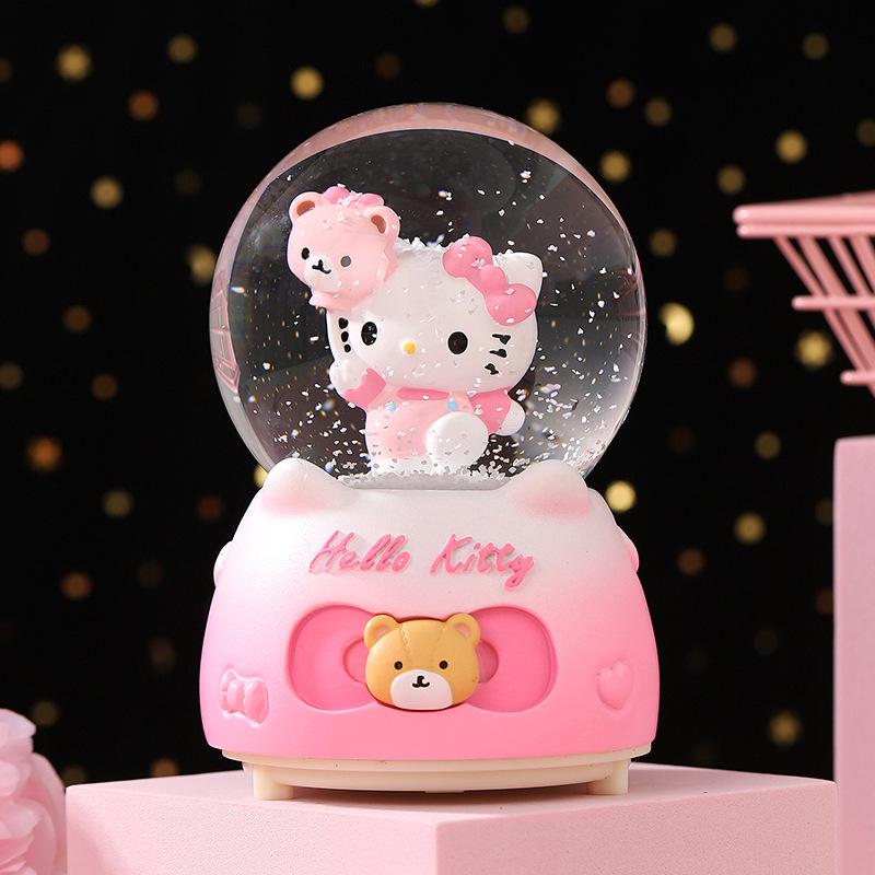 Christmas Fantasy Crystal Ball Music Box - Princess Ornament Gift for Girls' Birthdays