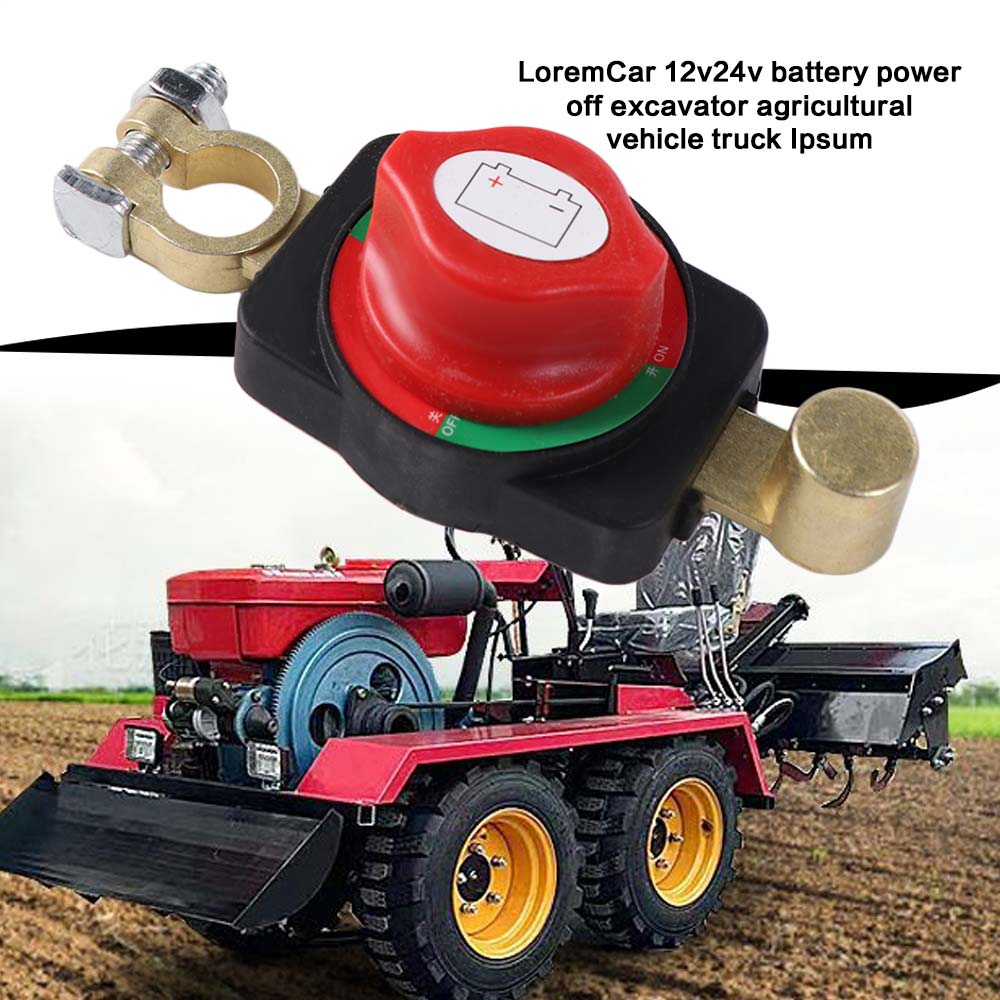 Interruttore di Disconnessione Batteria Auto 12-24V Interruttore di Alimentazione Auto Montato in Cima Isolatore Barca